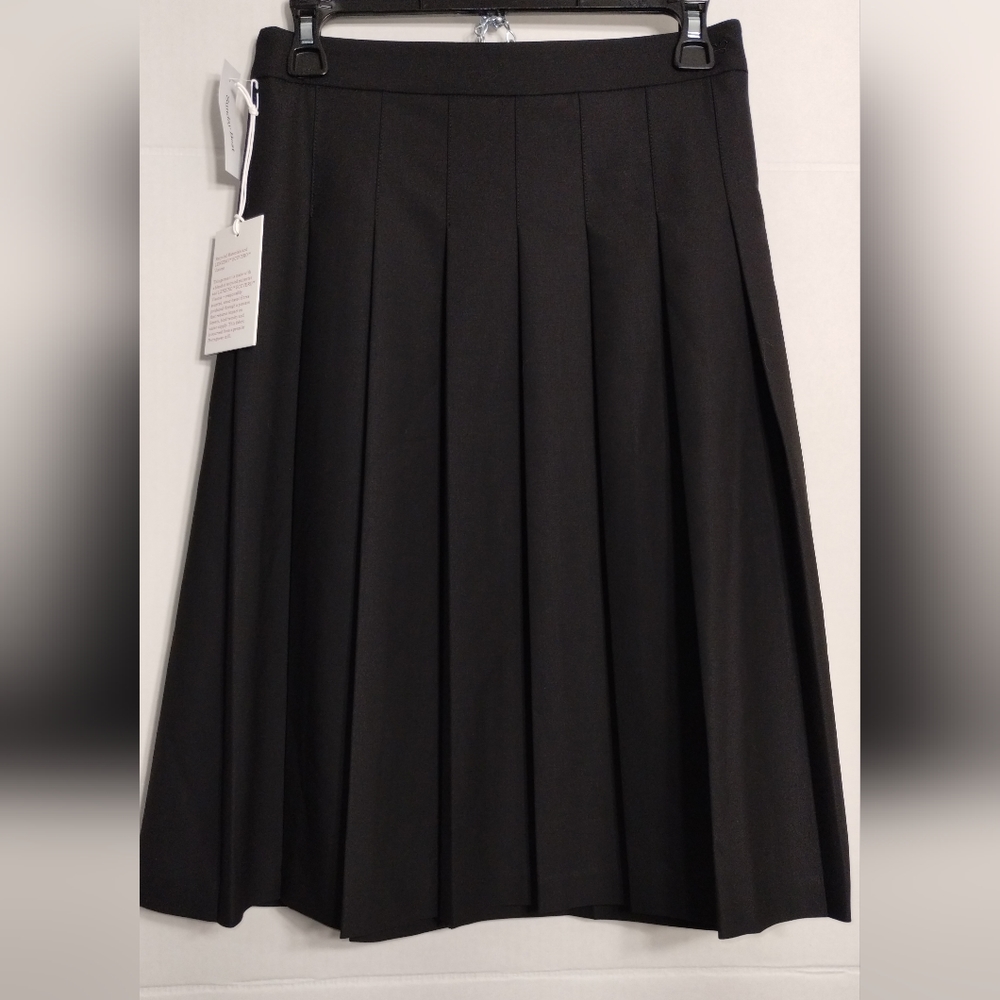 Aritzia High Rise Pleated Midi Black Skirt Sunday Best